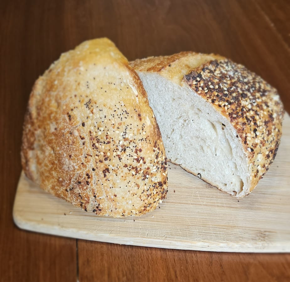 “Everything” Seasoning Sourdough Bread