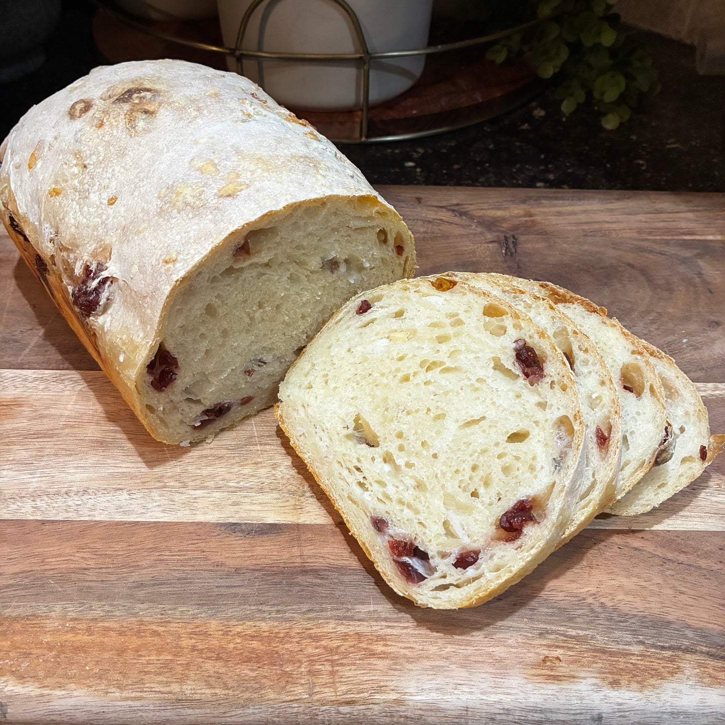 Cranberry Sourdough Sandwich Bread