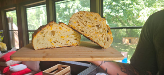 Cheddar & Scallion Sourdough Bread