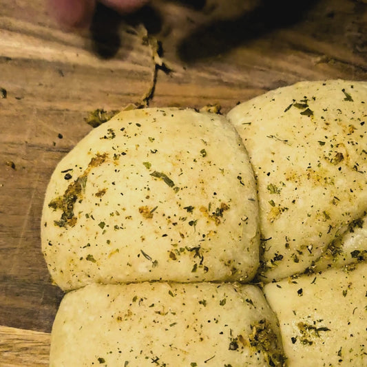 Garlic & Parmesan Sourdough Pull Apart Rolls